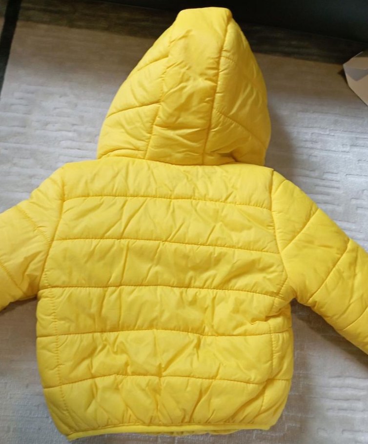 Sarı Şişme Erkek Çocuk Mont - Görsel 2