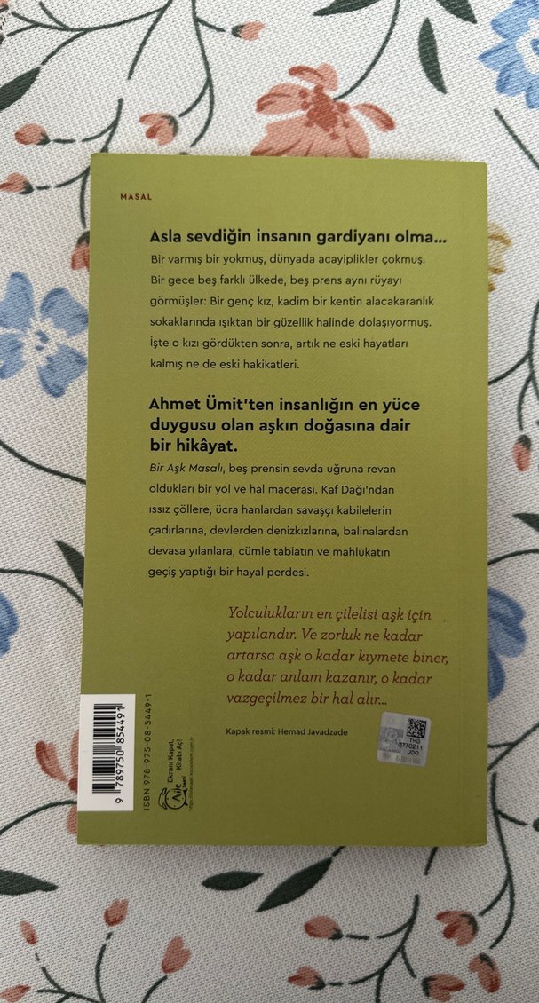 Kitap / Bir Aşk Masalı - Ahmet Ümit - Görsel 2