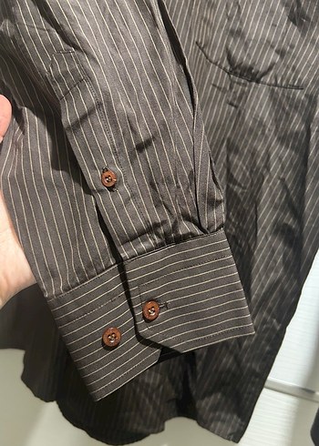 Düğmeli Uzun Kollu Erkek Gömlek - Görsel 2