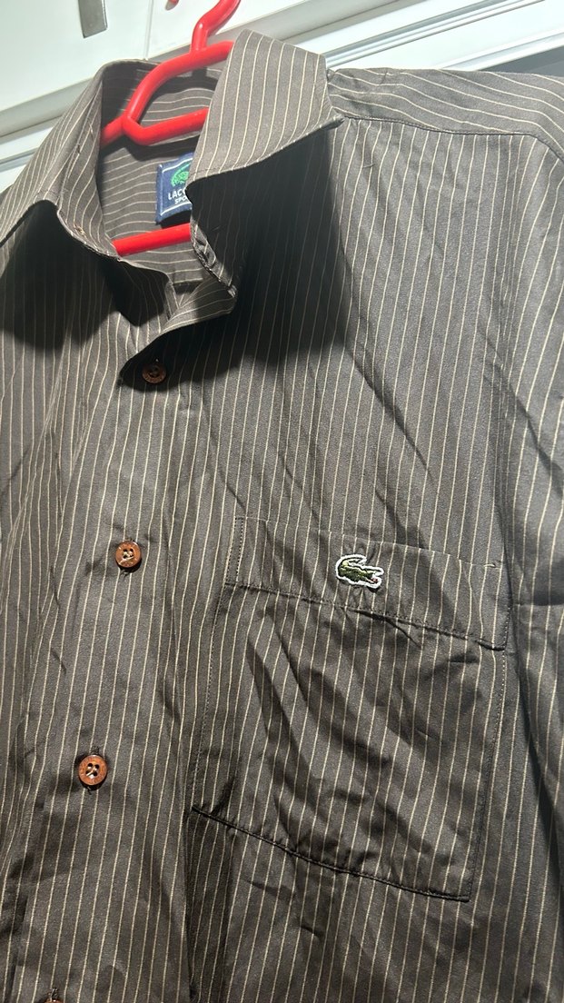 Düğmeli Uzun Kollu Erkek Gömlek - Görsel 5