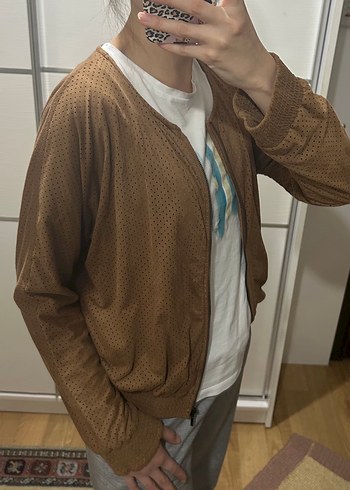 Koton Kahverengi Süet Ceket - Görsel 3