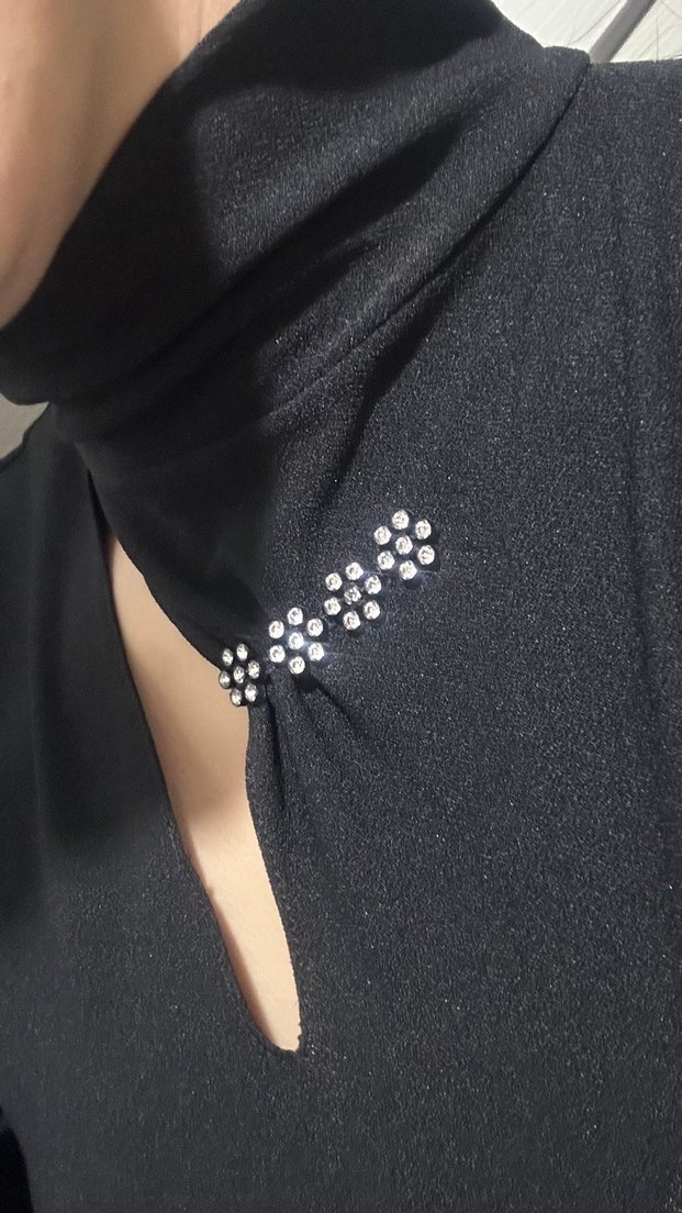 Siyah Gece Elbisesi - Görsel 2