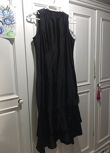 Saten elbise - Görsel 4