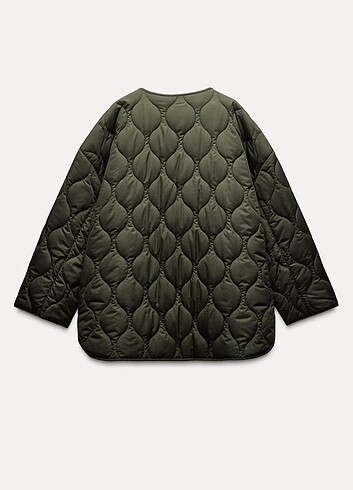 Zara Zara Su Geçirmez Kapitone Oversize Ceket