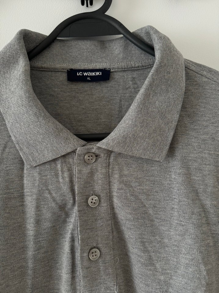 LCW Gri polo yaka tshirt - Görsel 3