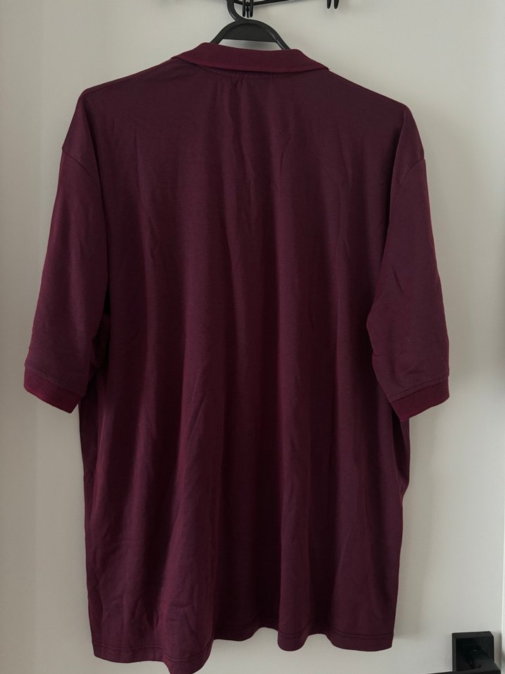 Bordo Kısa Kollu Erkek Polo Tişört - Görsel 2