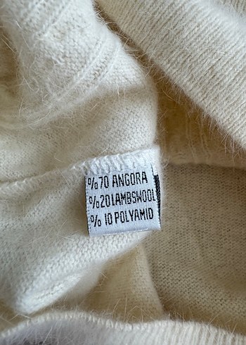 Angora krem kazak - Görsel 7