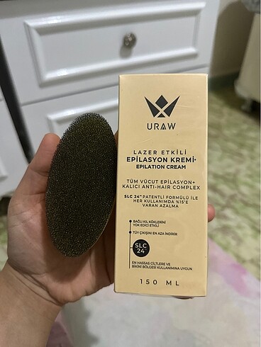 Uraw lazer etkili epilasyon kremi