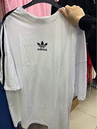 universal Beden Adidas baskılı uzun tişört