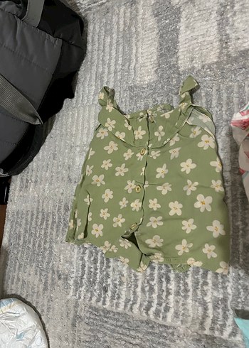 Bebek Kız Pastel Renkli 3'lü Kolsuz Set - Görsel 2