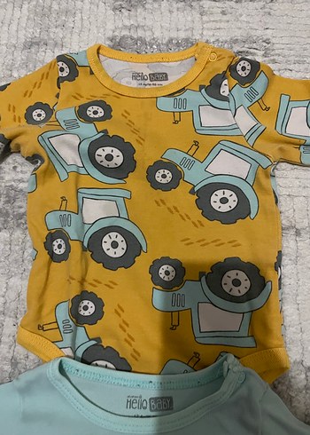 Uzun Kollu Baskılı Bebek Body Seti - Görsel 3