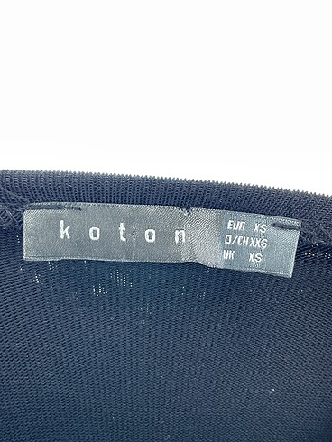 xs Beden siyah Renk Koton Bluz %70 İndirimli.
