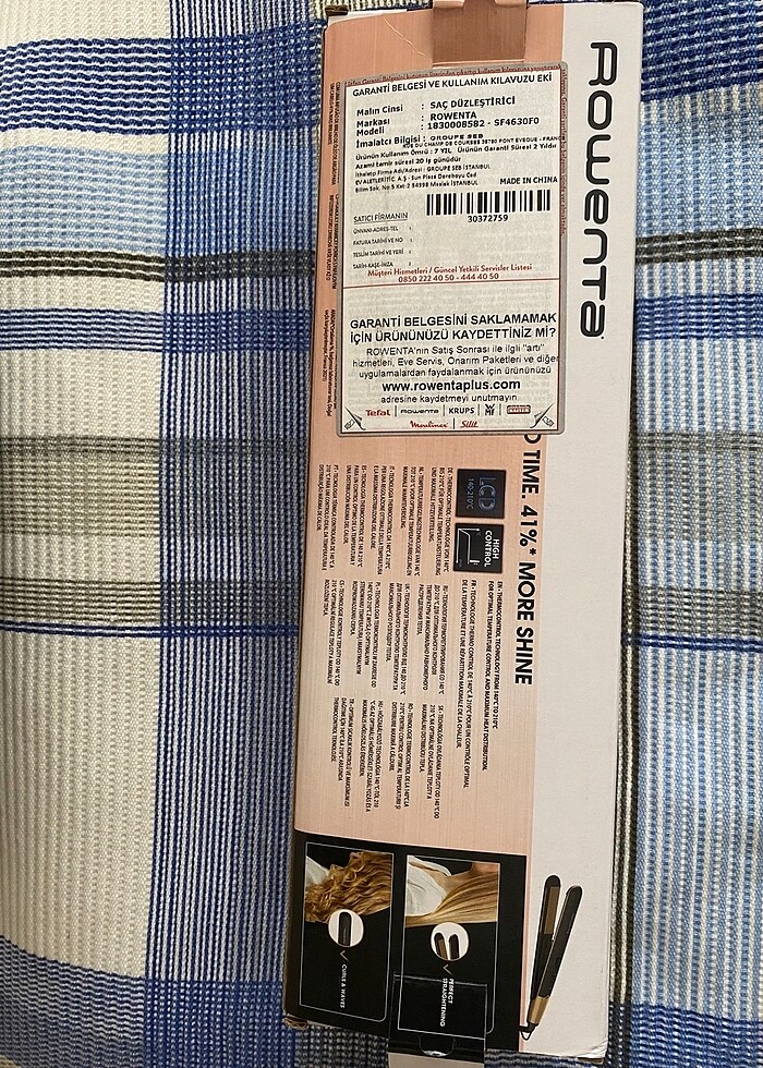 Rowenta saç düzleştirici - Görsel 2