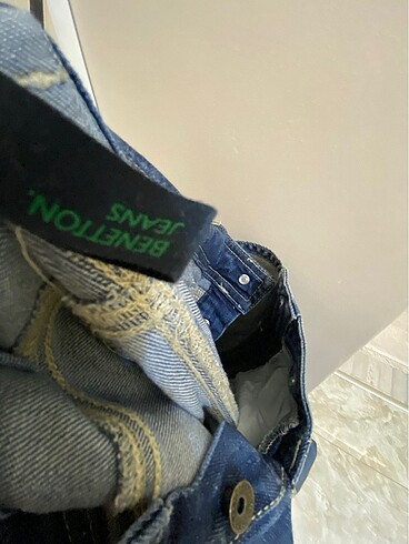 8 Yaş Beden #Benetton marka uzun kot salopet