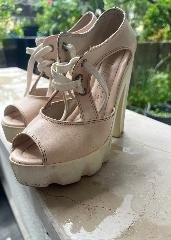 Platform topuk ayakkabı - Görsel 2