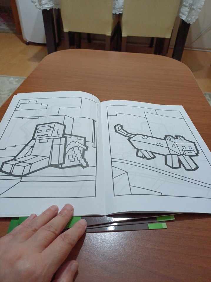 Minecraft Boyama Kitabı ve Sticker Maske - Görsel 3