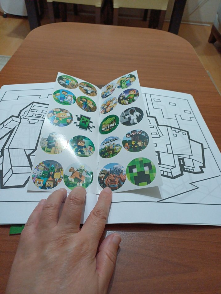Minecraft Boyama Kitabı ve Sticker Maske - Görsel 4