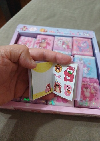sulu kapak mini sticker defter - Görsel 5