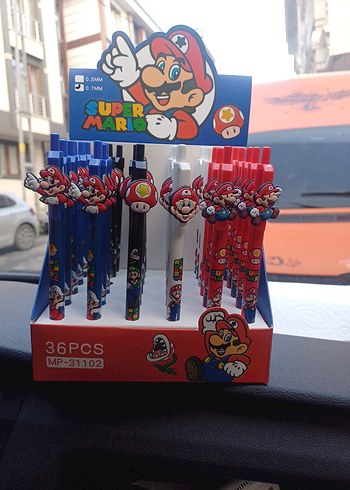 Renkli Super Mario Temalı uçlu kalem - Görsel 2
