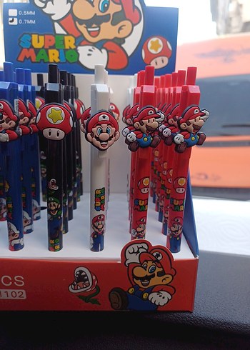 Renkli Super Mario Temalı uçlu kalem - Görsel 4