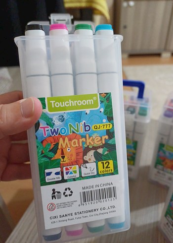 2K Touchroom Çok Renkli Çift Uçlu Marker Seti