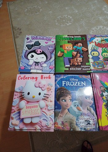 Çocuklar İçin Renkli Boyama Kitapları Seti