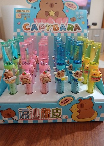 Renkli Capybara Temalı silgi - Görsel 5