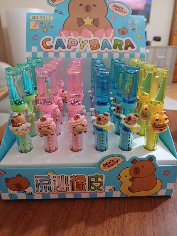 Renkli Capybara Temalı silgi - Görsel 5