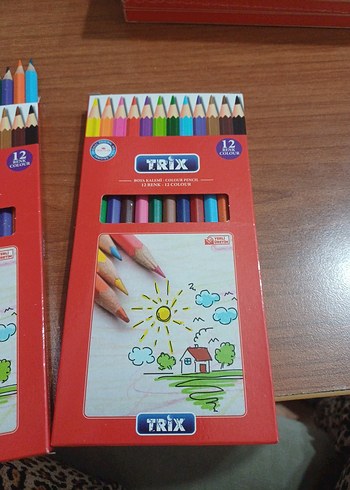 TRiX 12 Renkli Kurşun Kalem Seti