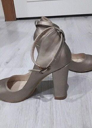36 Beden Kalın topuklu stiletto