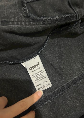 s Beden lacivert Renk Mavi Jeans Kot Ceket