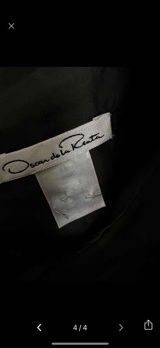 Oscar de la Renta Drapeli Midi Elbise - Görsel 4