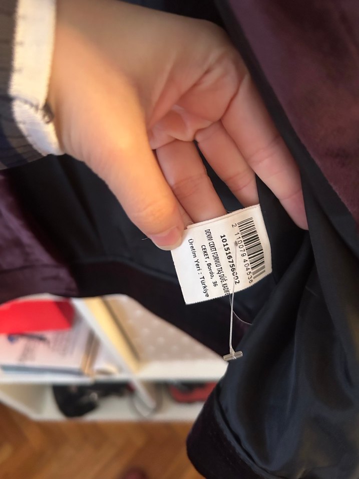 Beymen Club Bordo Süet Düğmeli Kadın Ceket - Görsel 4