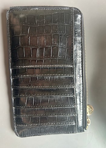 Nine West Siyah Deri Fermuarlı Kadın Cüzdan - Görsel 2