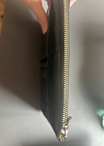 Nine West Siyah Deri Fermuarlı Kadın Cüzdan - Görsel 3