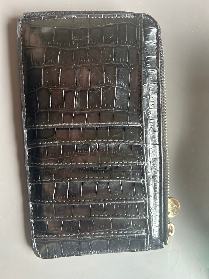 Nine West Siyah Deri Fermuarlı Kadın Cüzdan - Görsel 2