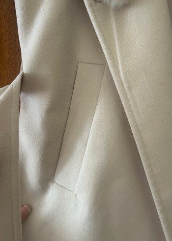 Beymen Club Kürklü Bej Kadın Uzun Kaban - Görsel 4