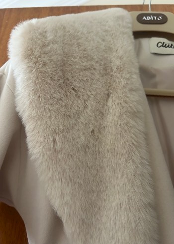 Beymen Club Kürklü Bej Kadın Uzun Kaban - Görsel 3