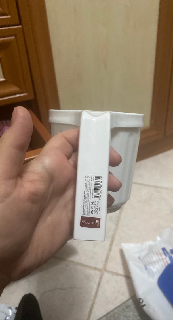 Pastel Pembe Saplı Beyaz Plastik Kepçe - Görsel 3