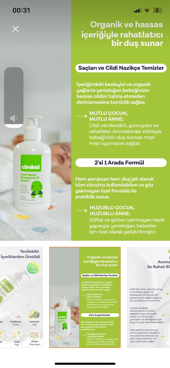 Clinikid bebek şampuanı - Görsel 3