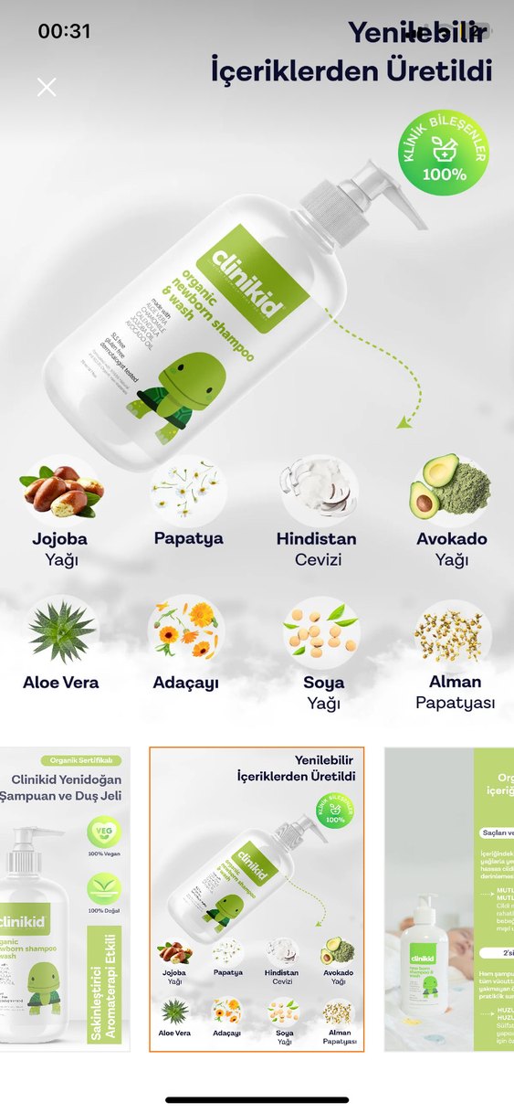 Clinikid bebek şampuanı - Görsel 2