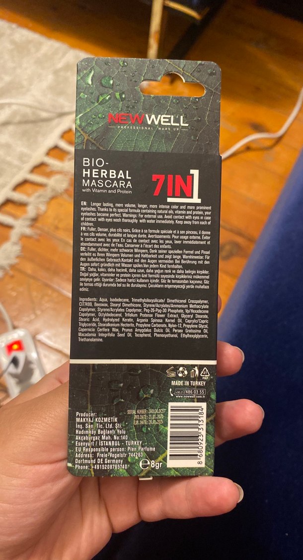 New Well 7in1 Bitkisel Maskara - Koyu Yeşil - Görsel 2