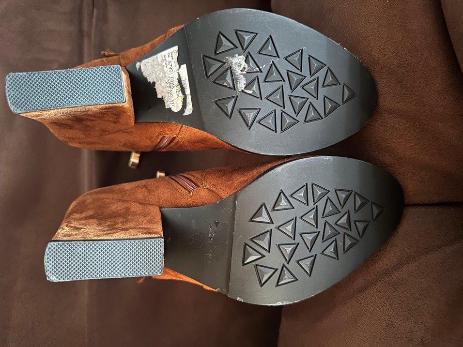 Kahverengi Süet Bohem Tarzı Kadın Bot - Görsel 3