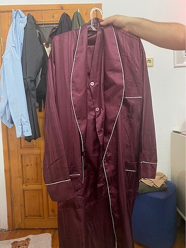 Pierre cardin saten erkek gecelik - Görsel 2