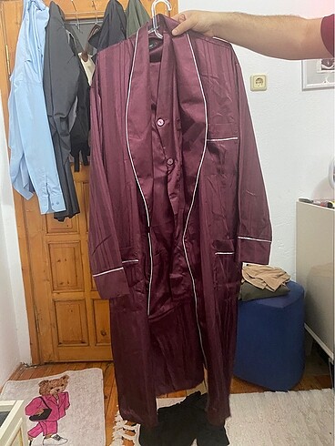 Pierre cardin saten erkek gecelik