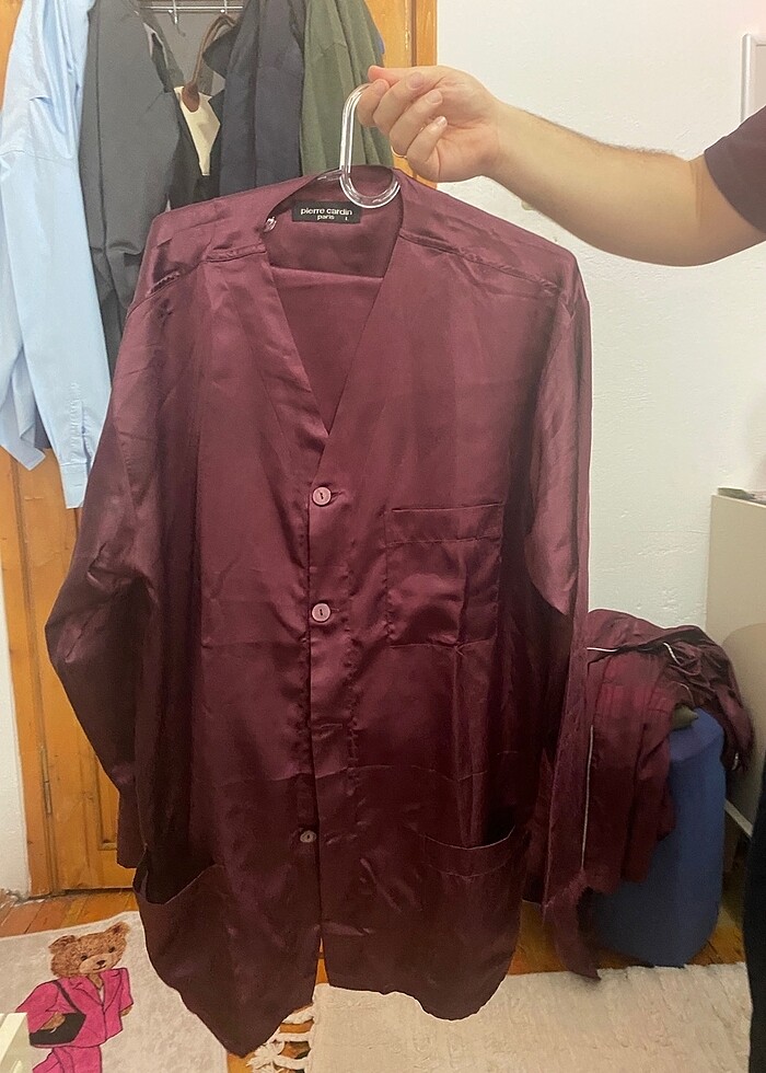 Pierre cardin saten erkek gecelik - Görsel 3