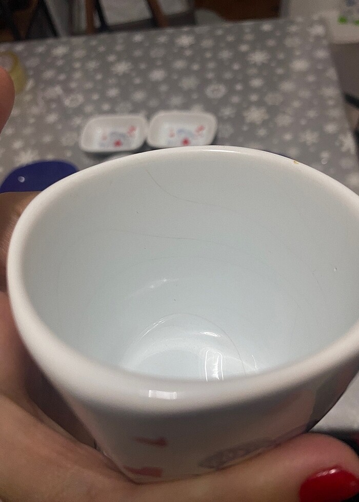 11 parça keyfi aşk keramika kahvaltı seti - Görsel 4