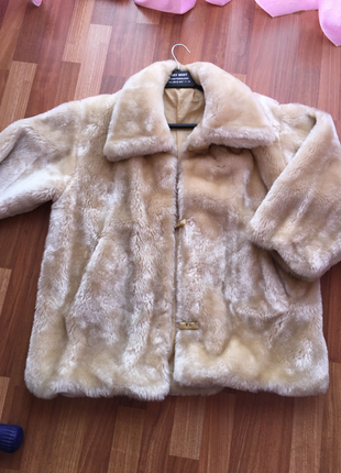 Diğer Krem peluş mont