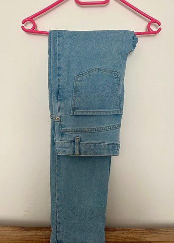 Diğer Mavi Pastel Renkli Kadın Denim Pantolon
