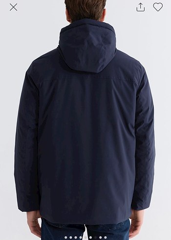 Erkek Lacivert Midi Boy Ceket - Görsel 5